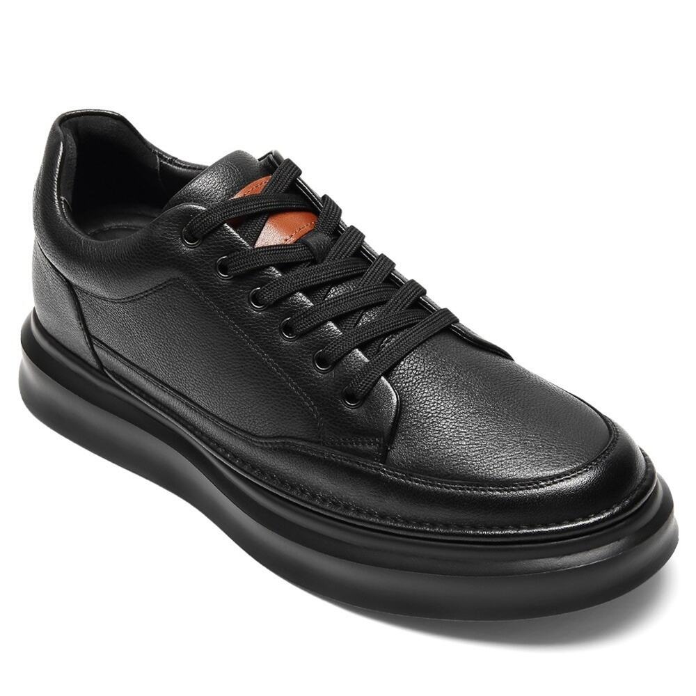 US8.5 CHAMARIPA 7CM/2.76" Elevator Shoes Men Height Increasing black Sneaker